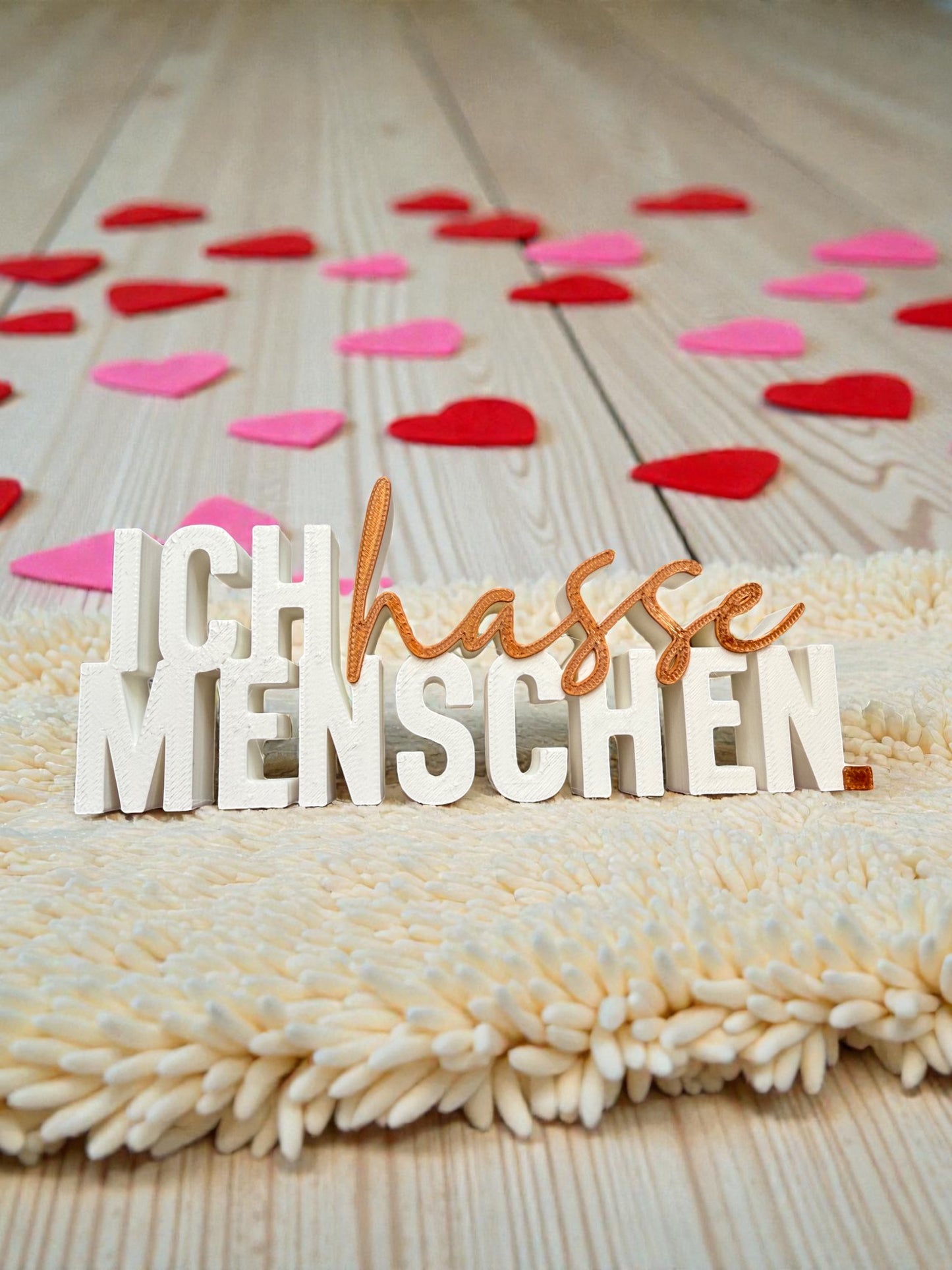 Ich hasse Menschen weiß Bronze