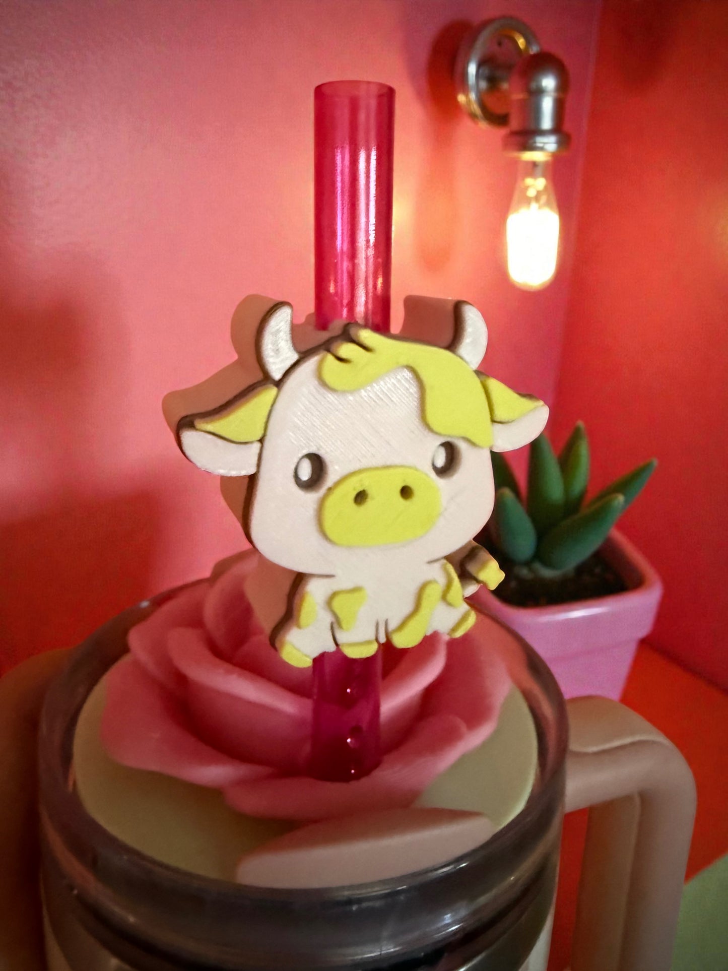 Strohhalm-Topper Kuh 🐮